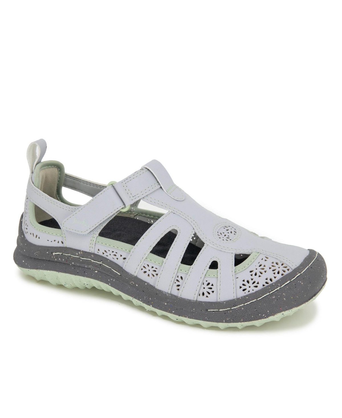 Women's Joy Flat Sandals - Light Gray, Pale Moss