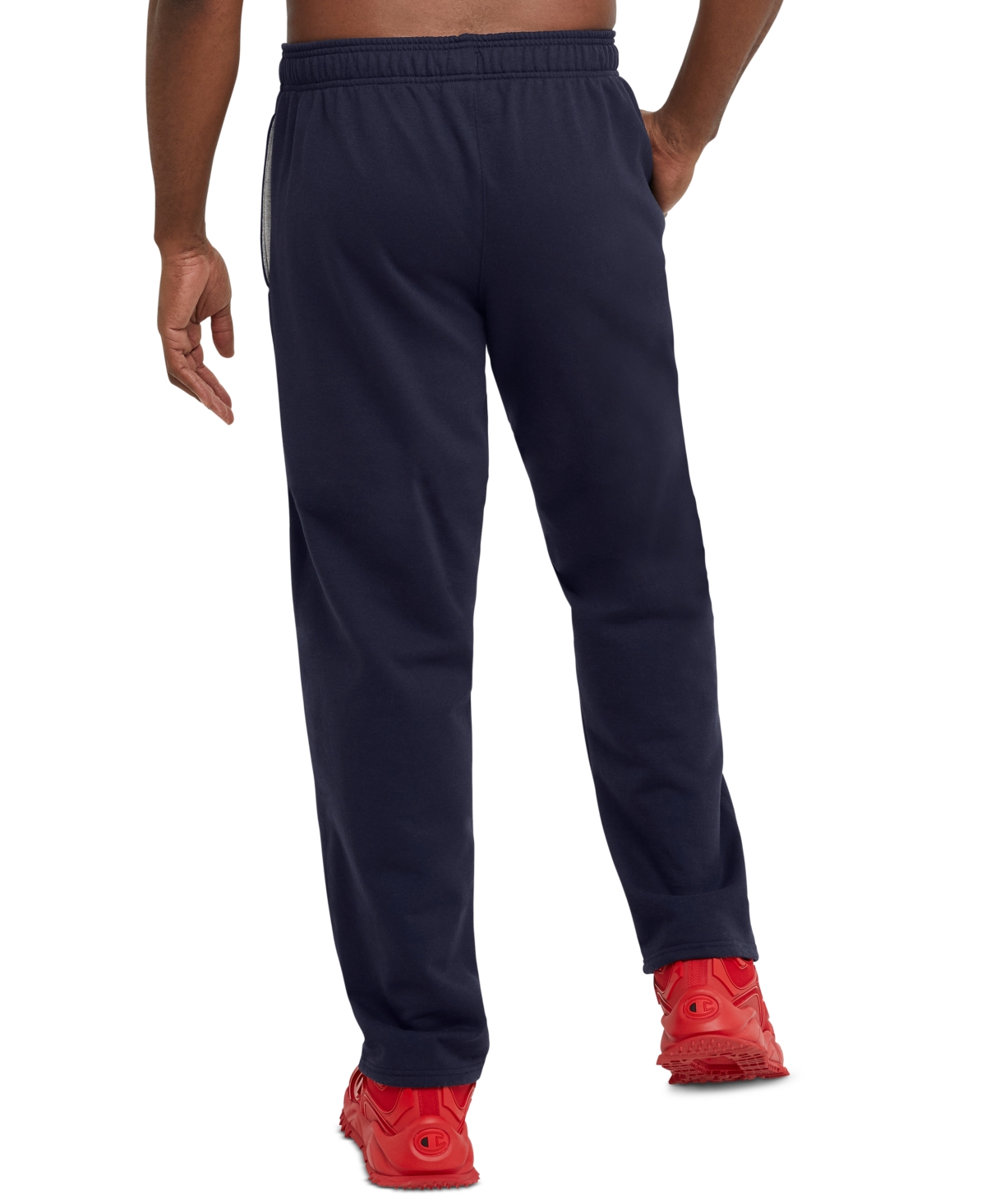 Champion Men's Big & Tall Powerblend Open Bottom Fleece Sweatpants