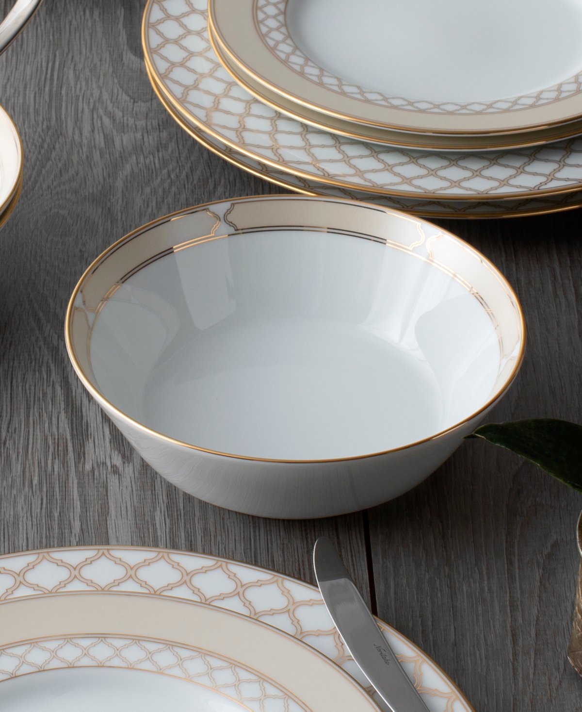 Noritake Eternal Palace Gold Set of 4 Soups, 7