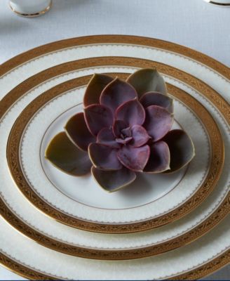 Odessa Gold Set of 4 Bread Butter and Appetizer Plates, Service For 4