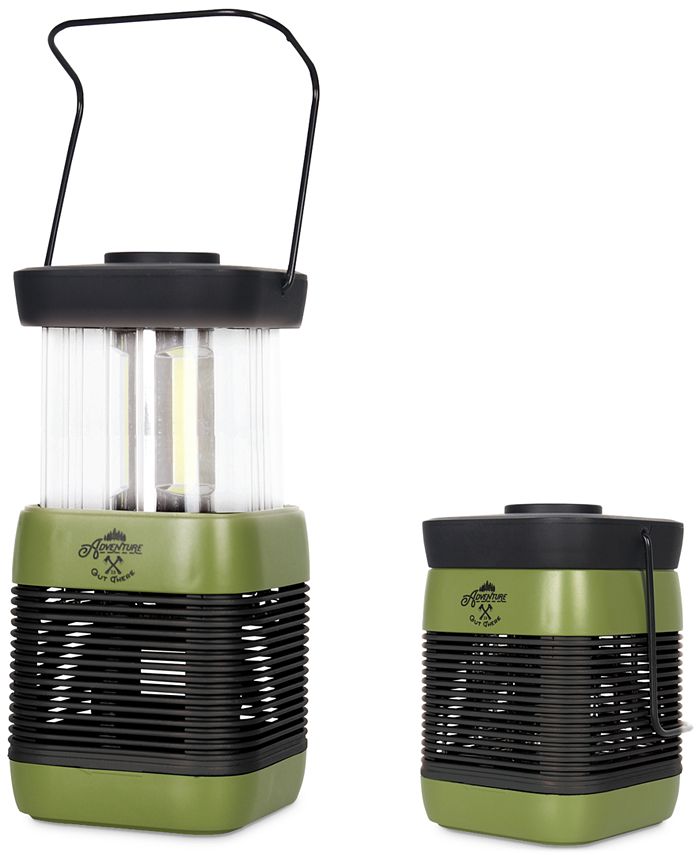 NEW IN BOX COLLAPSIBLE LANTERN SET LED LIGHTS Adventure is Out There