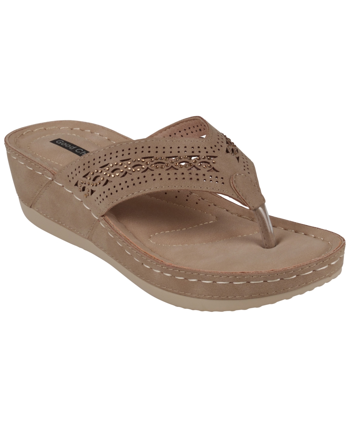 Gc Shoes Women's Bari Thong Wedge Sandals
