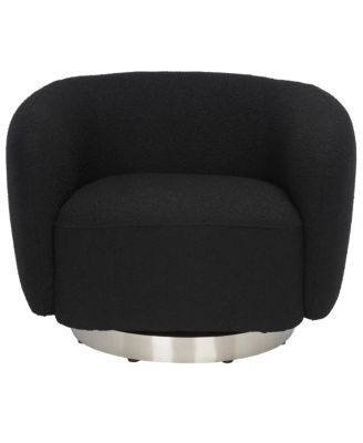 Bernard 38" Boucle Swivel Accent Chair