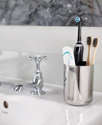 Easy Store Luxe Stainless-Steel Toothbrush Caddy