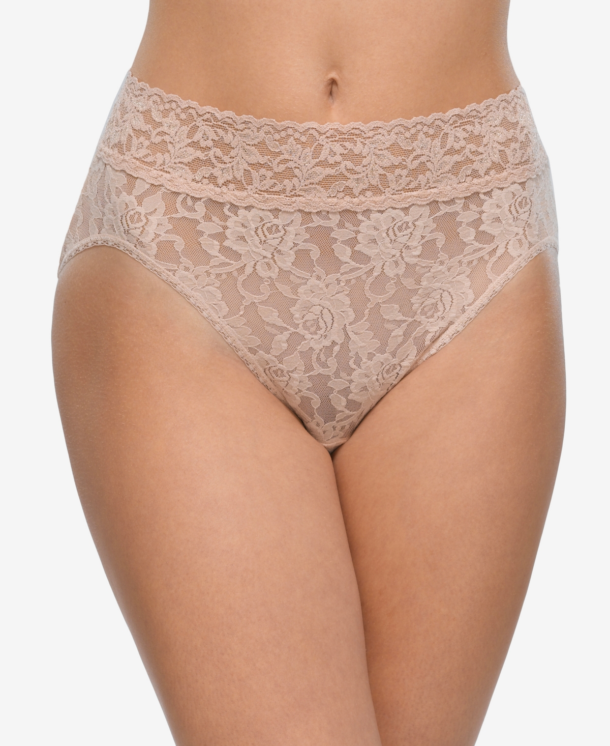 Shop Hanky Panky Women's Signature Lace French Brief In Chai