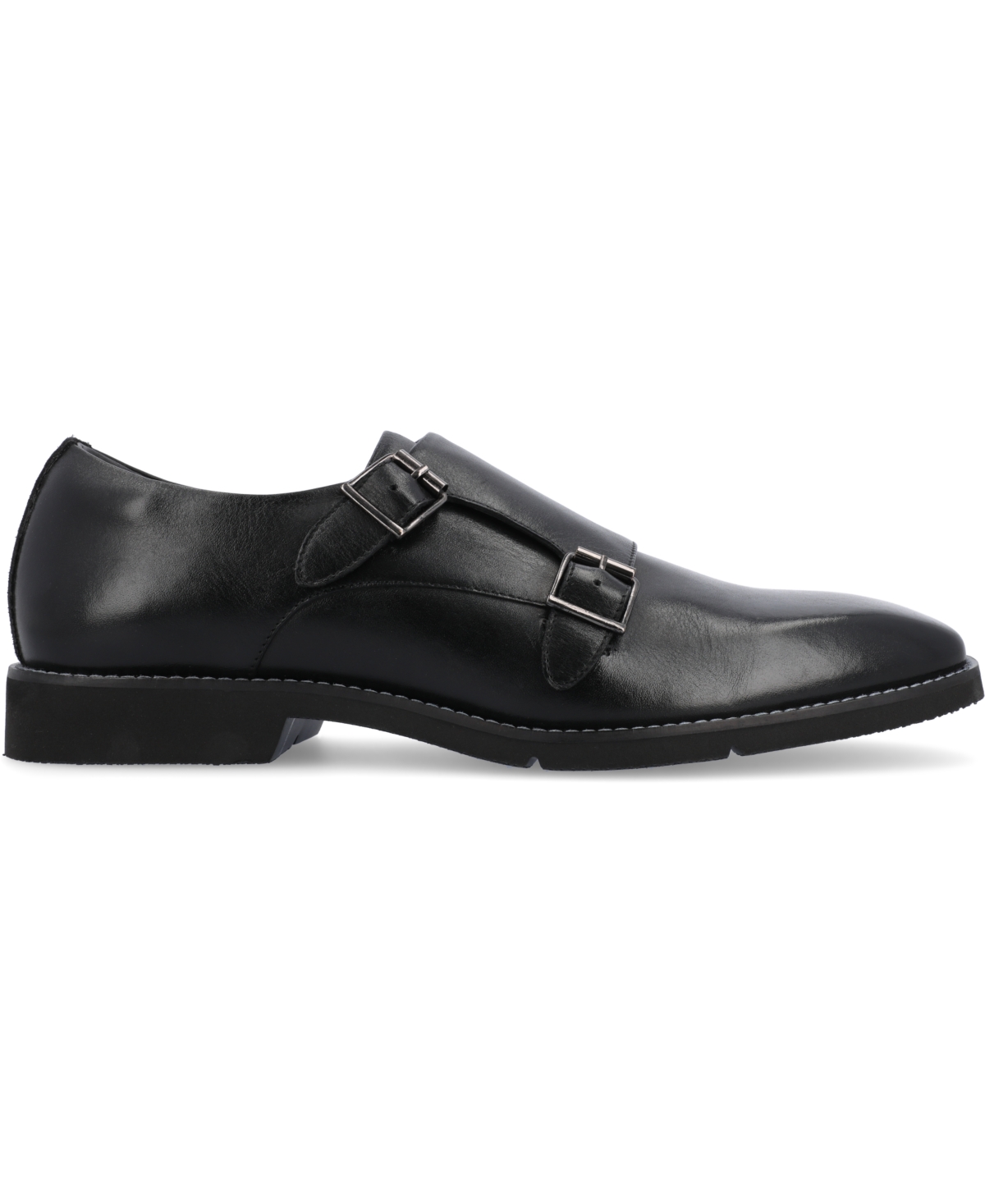 Thomas & Vine Men's Artemis Chisel Toe Double Monk Strap Dress Shoes