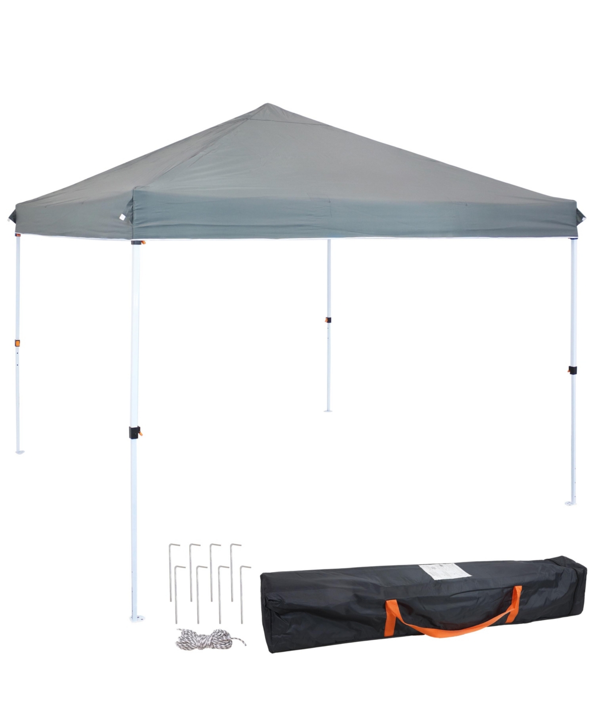 Standard Pop-Up Canopy with Carry Bag - 12 ft x 12 ft - Gray - Grey