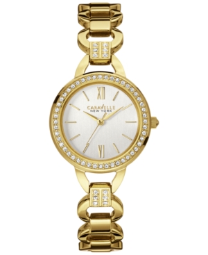 UPC 042429519886 product image for Caravelle New York by Bulova Women's Crystal Accent Gold-Tone Stainless Steel Br | upcitemdb.com