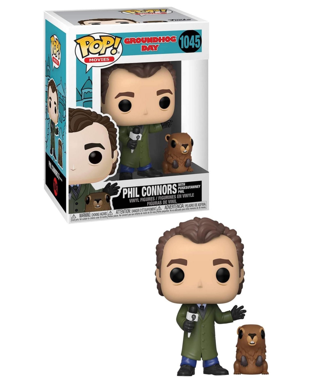 Groundhog Day Funko Pop Vinyl Figure | Phil Connors w/ Punxsutawney Phil