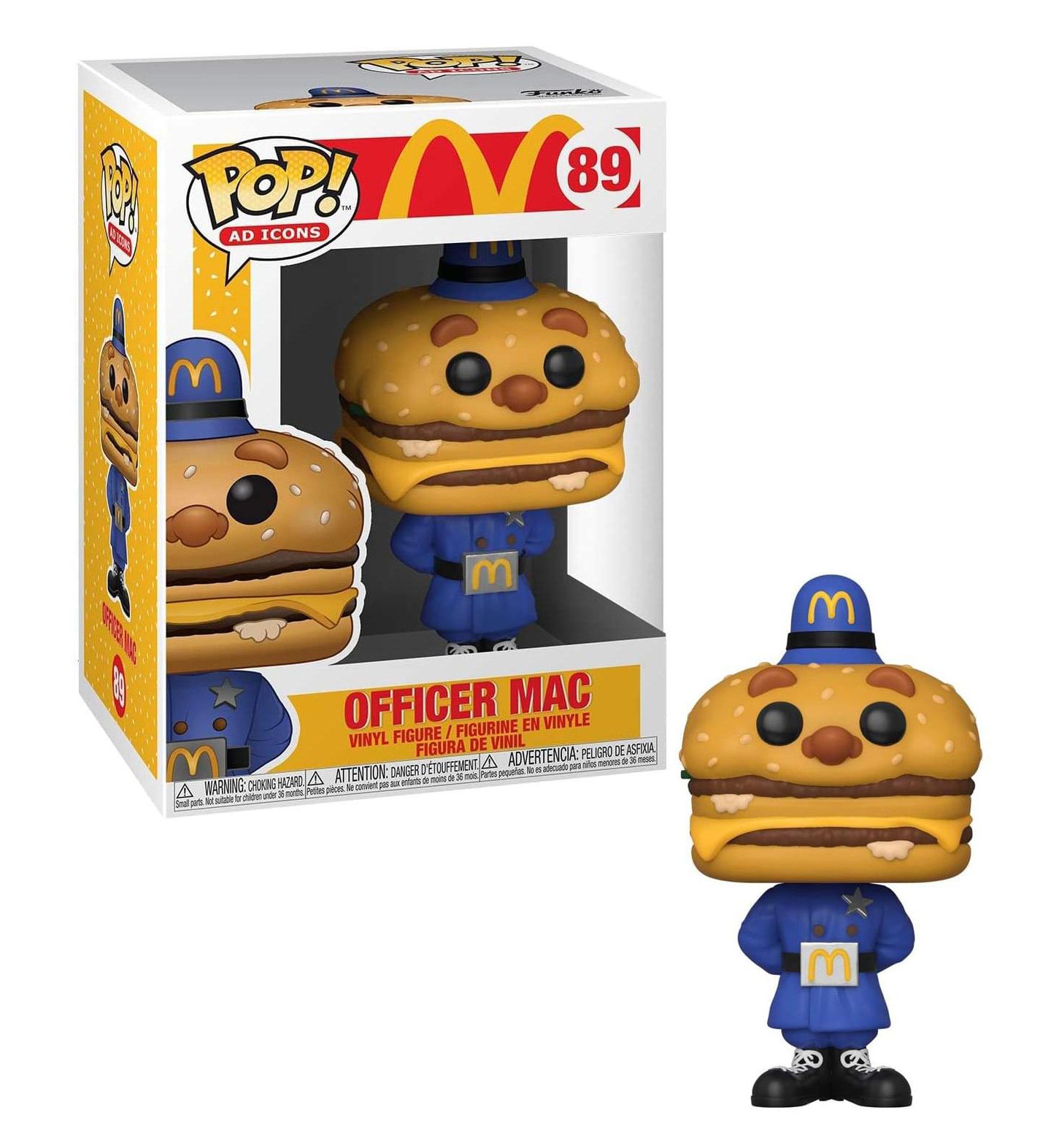 Детская фигурка Funko McDonald's POP Vinyl Figure Officer Big Mac, цвет: Синий — фото 3
