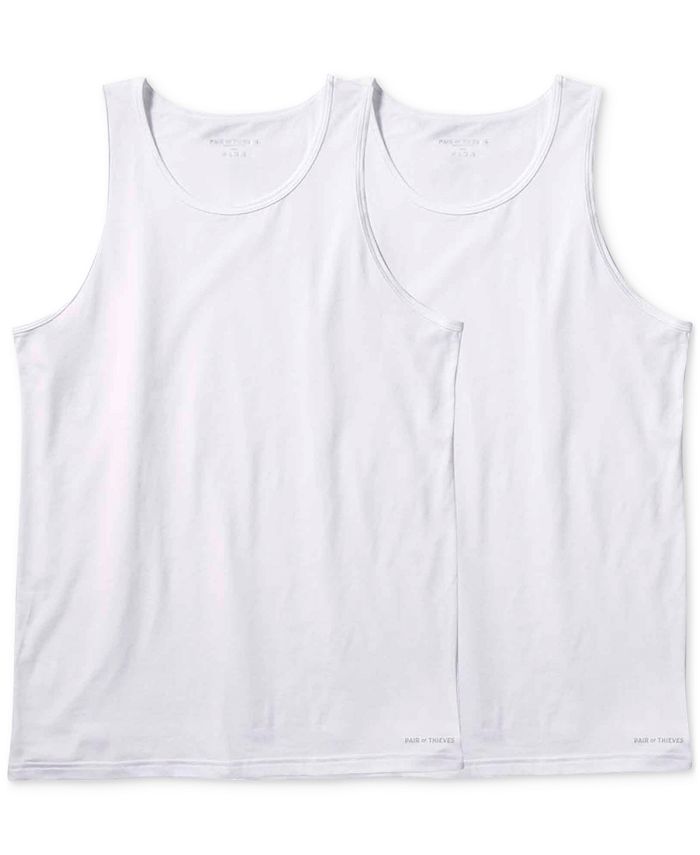 Pair of Thieves Men's SuperSoft Cotton Stretch Tank Undershirt 2 Pack -  Macy's