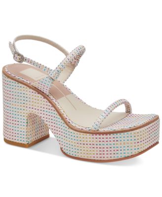 Dolce Vita Women's Jodie Pride Woven Platform Dress Sandals