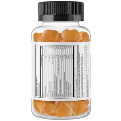 Hair Gummies, Biotin 5000 mcg, Sugar Free Growth Gummy Vitamins A, C, B6, B12, D3, Zinc, Inositol Supplement, Women & Men, Pantothenic Folic Acid, Nails, Skin, Strawberry Coconut Flavor, 60 ct