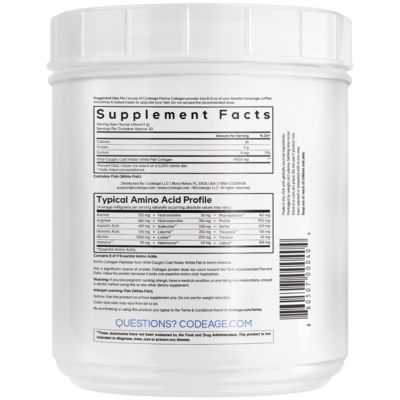 Marine Collagen Powder - Wild-Caught Hydrolyzed Fish Collagen Peptides - Type 1 & 3 Collagen Protein Supplement - Amino Acids, 15.87 Ounces