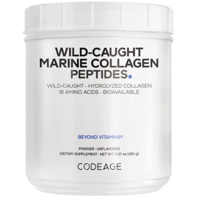 Marine Collagen Powder - Wild-Caught Hydrolyzed Fish Collagen Peptides - Type 1 & 3 Collagen Protein Supplement - Amino Acids, 15.87 Ounces