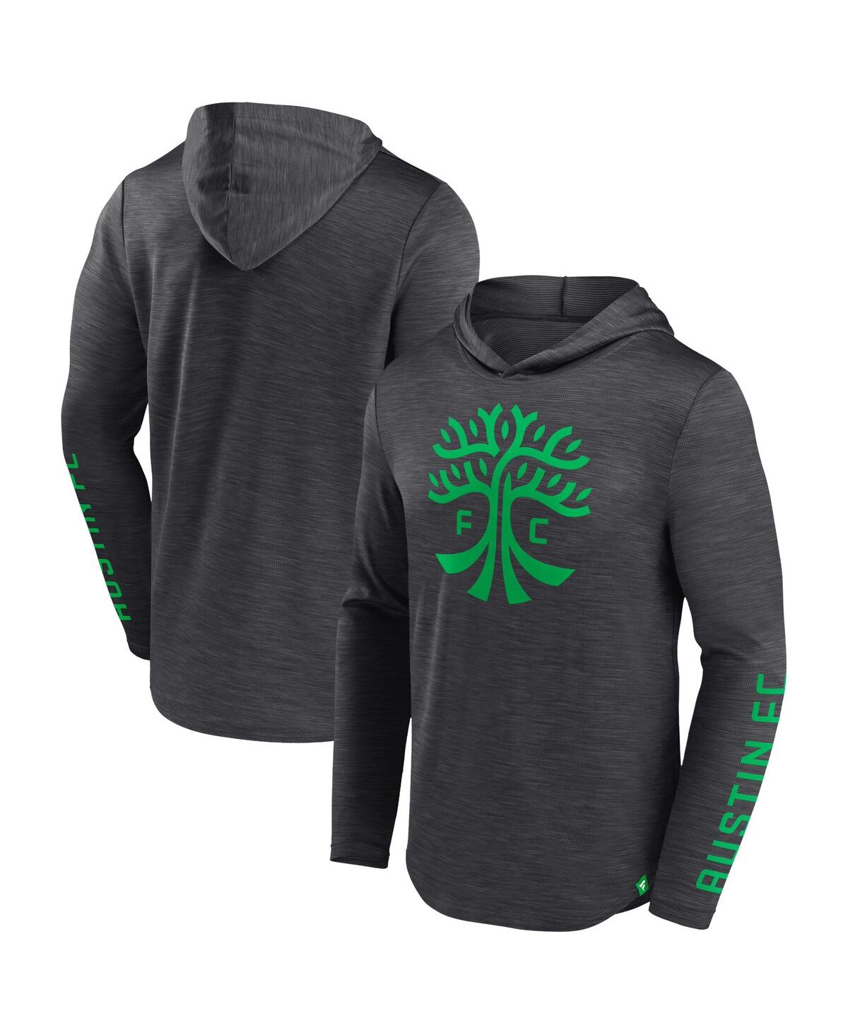 Men's FanaticsAustin Fc First Period Space-Dye Pullover Hoodie - Charcoal