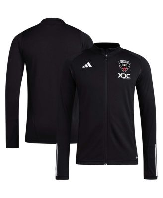Men's Black D.C. United 2023 On-Field AEROREADY Full-Zip Training Top