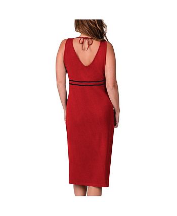 San Francisco 49ers Womens Side Slit Long Dress V-neck Short Sleeve Maxi  Dress