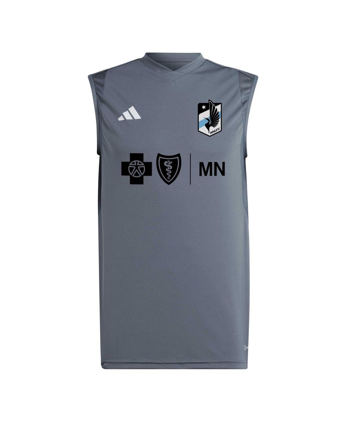 Men's adidasMinnesota United Fc 2023 On-Field Sleeveless Training Jersey - Gray