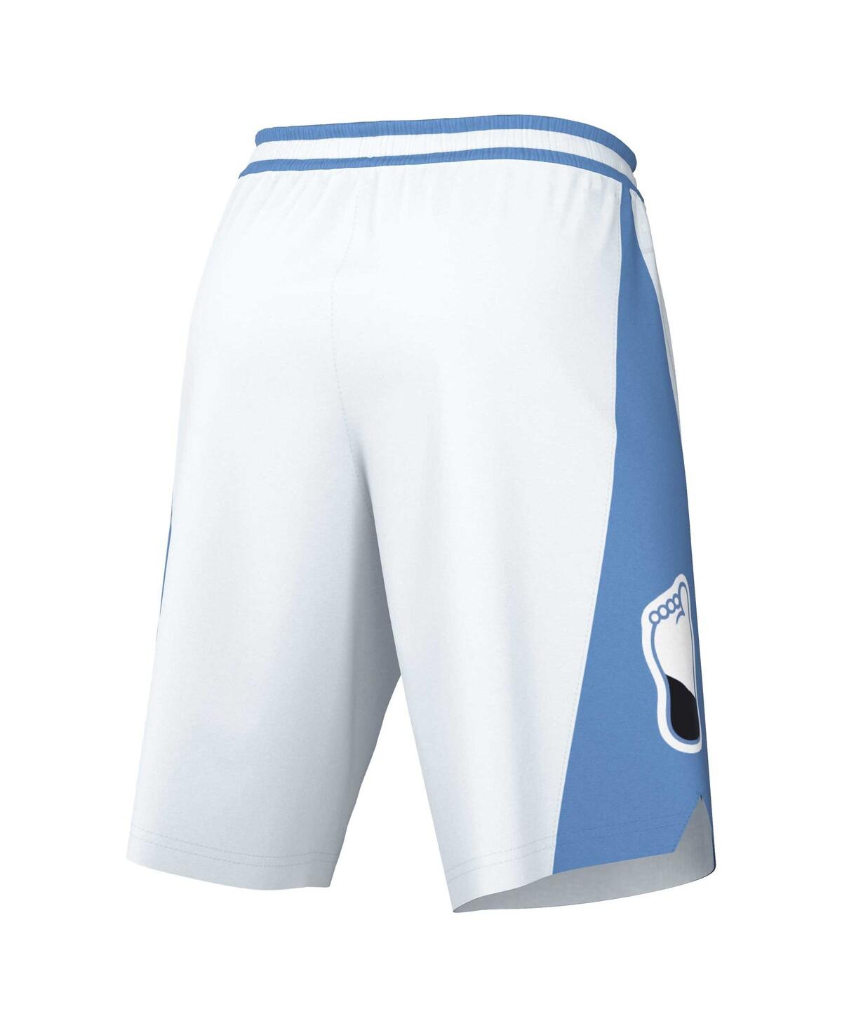 JORDAN MEN'S JORDAN WHITE, CAROLINA BLUE NORTH CAROLINA TAR HEELS LIMITED RETRO PERFORMANCE SHORTS 