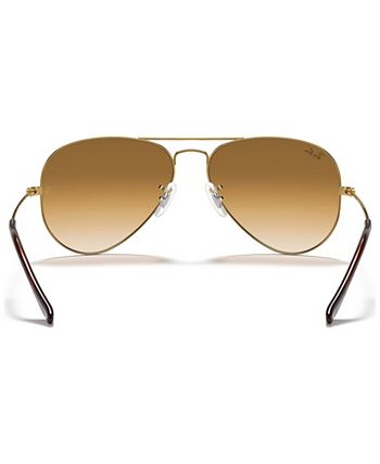 AVIATOR GRADIENT Sunglasses in Gold and Light Brown - RB3025