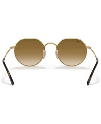 Unisex Geometric Metal Sunglasses, RB3565 JACK