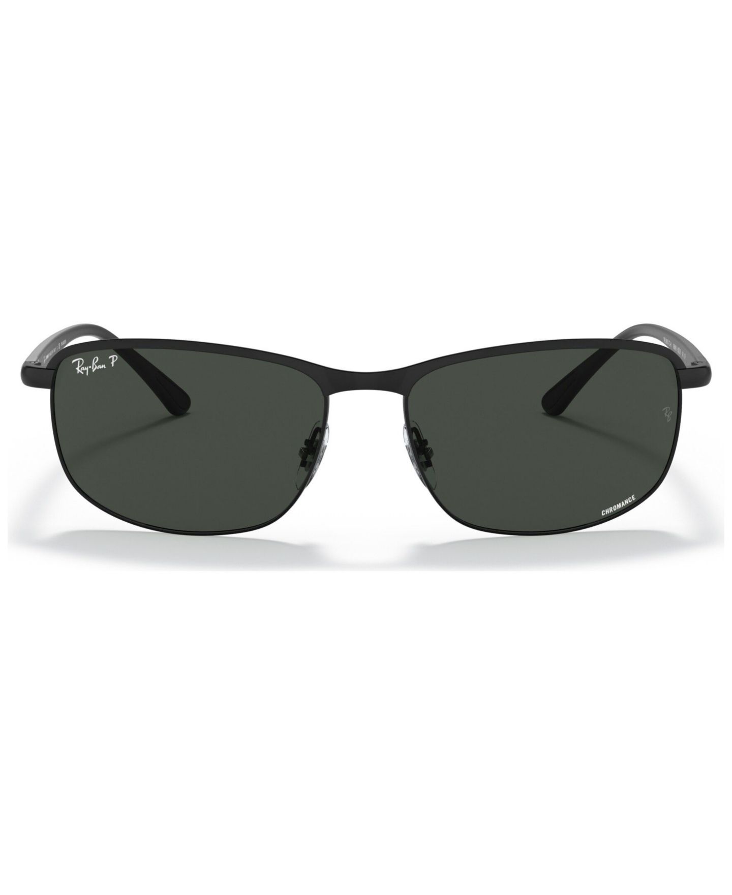 Солнцезащитные очки Ray-Ban Unisex Polarized Sunglasses, RB3671CH 60, цвет: Чёрный / Тёмный серый — фото 2