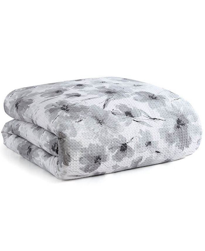 DKNY Modern Bloom 3 Piece Duvet Cover Set, Queen Macy's