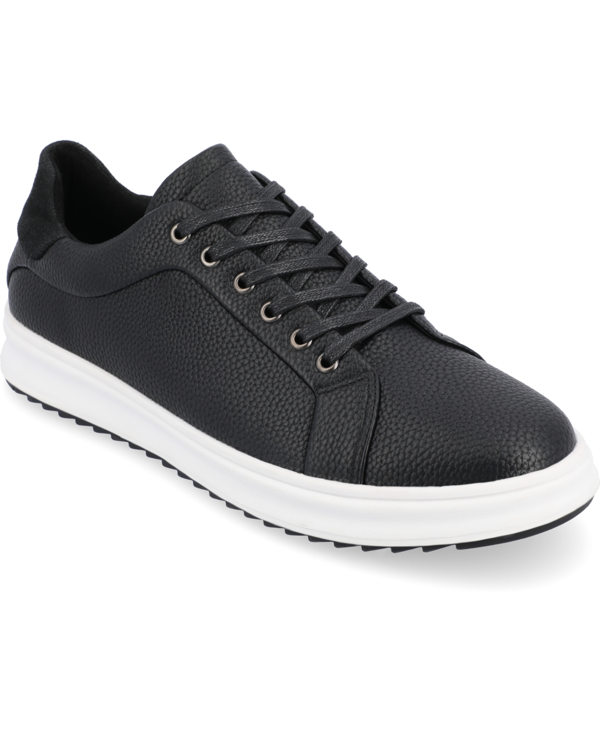 Vance Co. Robby Vegan Leather Casual Sneaker In Black
