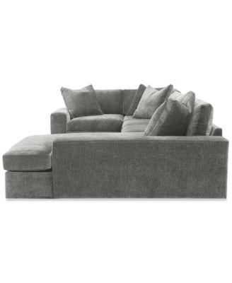 Michola 155" 3-Pc. Fabric Sectional with Chaise