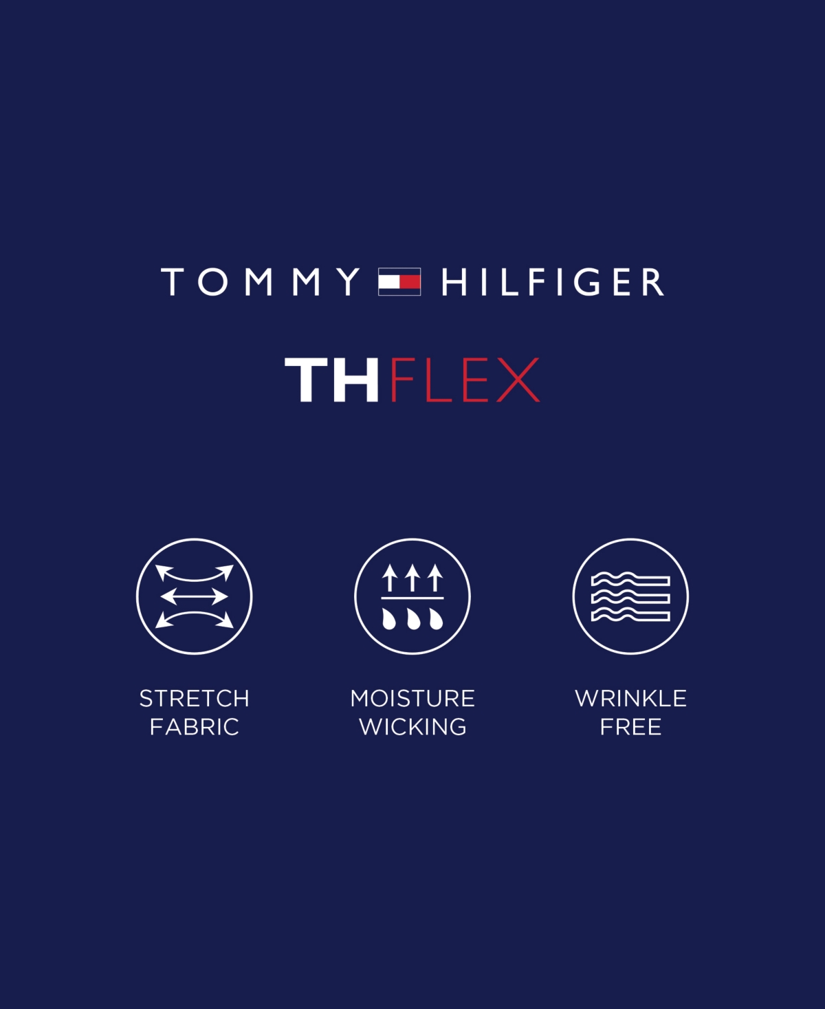 Shop Tommy Hilfiger Men's Th Flex Regular Fit Wrinkle Resistant Stretch Pinpoint Oxford Dress Shirt In Blue