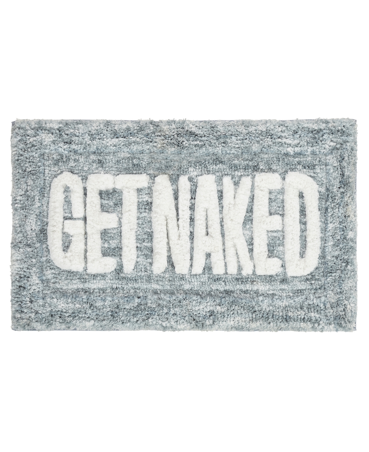 Vcny Home Get Naked Statement Bath Rug, 20" X 32" In Teal