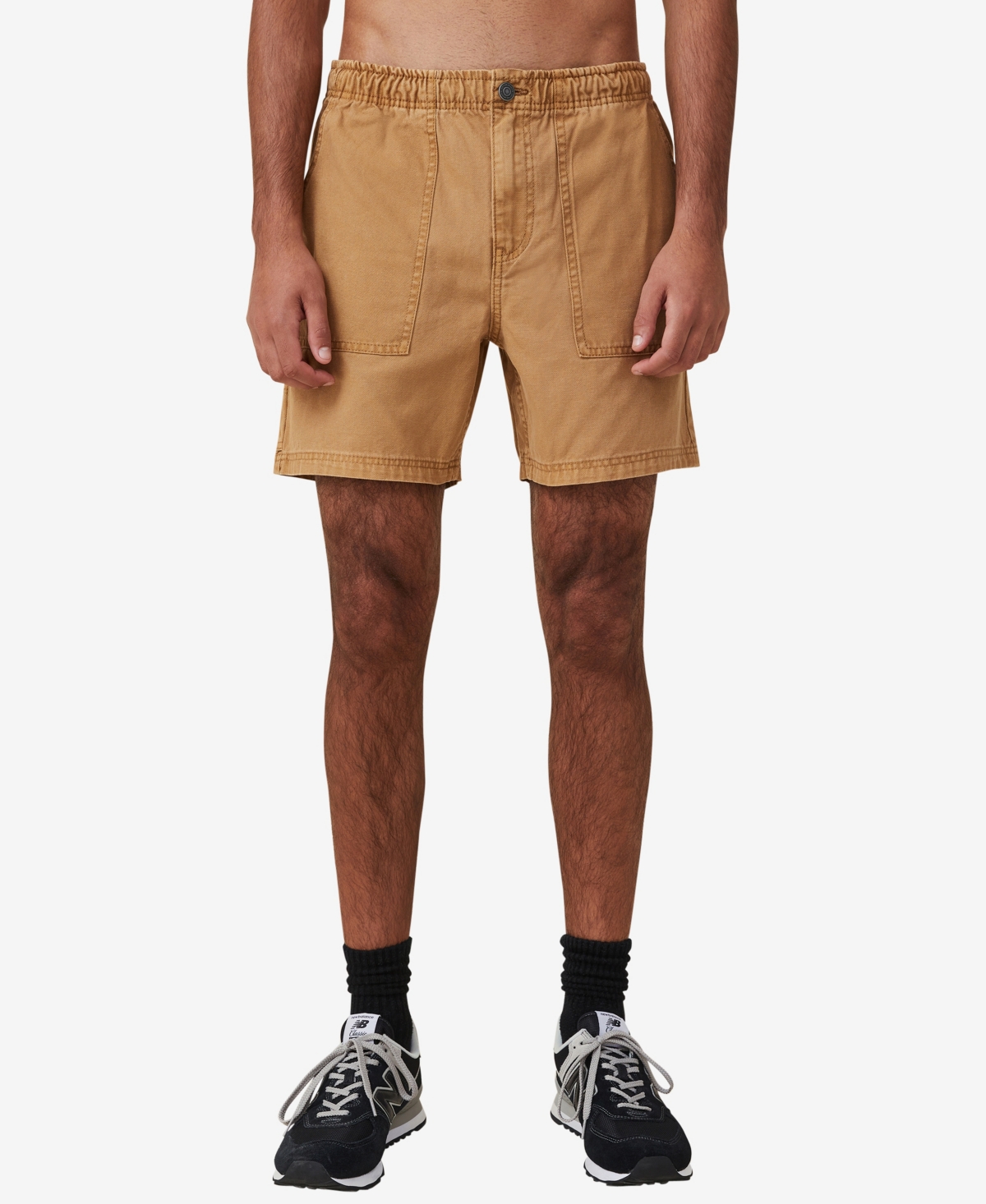 Cotton On Men's Worker Chino Shorts In Washed Dijon Utility