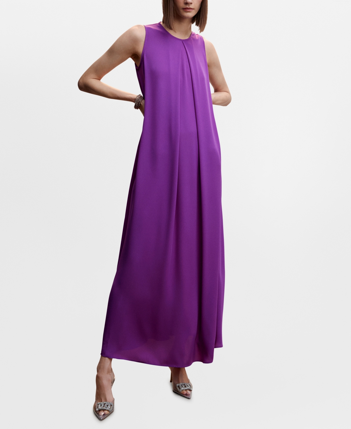green emerald velvet dress Teagan Spaghetti Strap Maxi Dress Salmon / XL