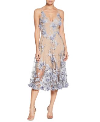 Dress the Population - Audrey Floral Appliqu&eacute; Lace Dress
