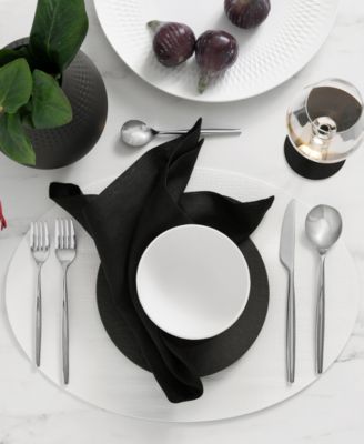 Manufacture Rock Faux Leather Placemats, Set of 4