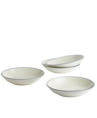 Maze Denim Line Pasta Bowl,  Set of 4