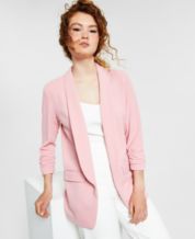 Bar III Pink Womens Blazers Blazer Jackets Macy s