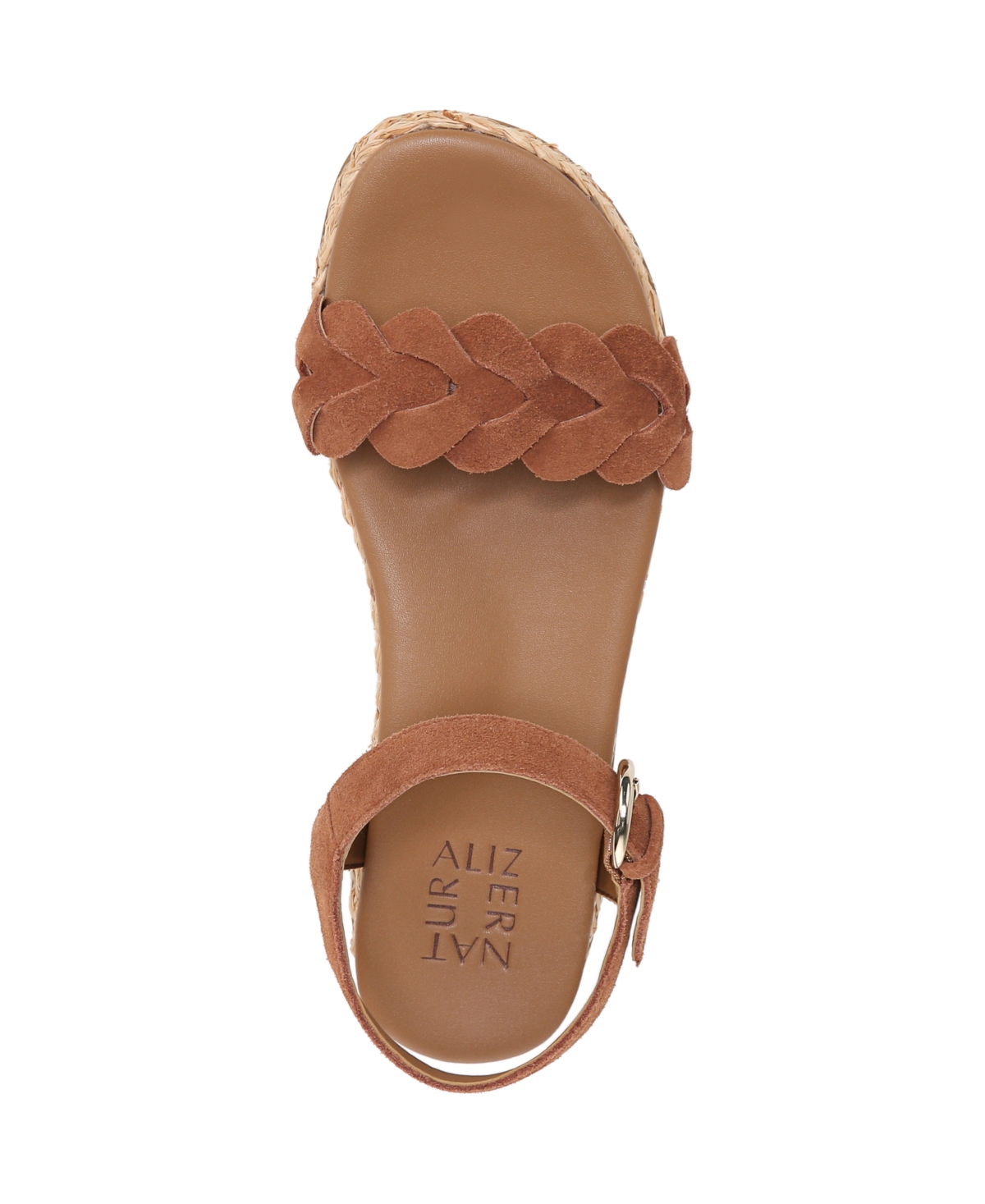 Naturalizer Women's Neila Open Round Toe Flatform Sandals In Brown