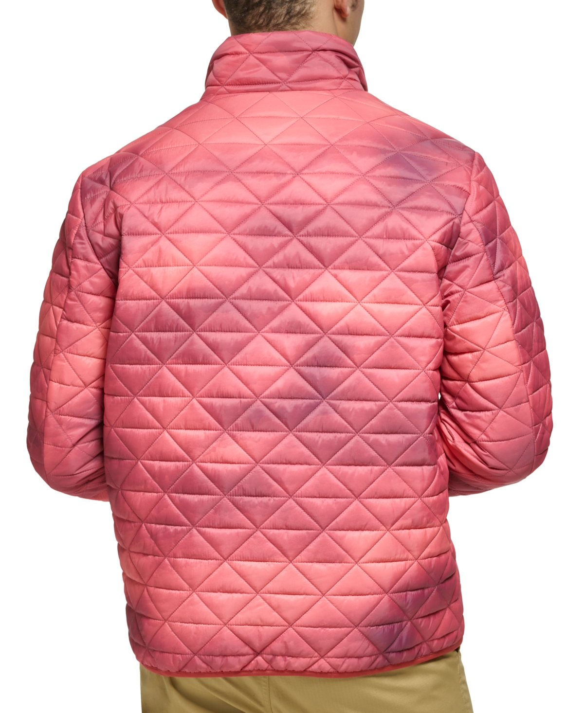Bass Outdoor Men's Delta Diamond Quilted Packable Puffer Jacket In Desert Mirage