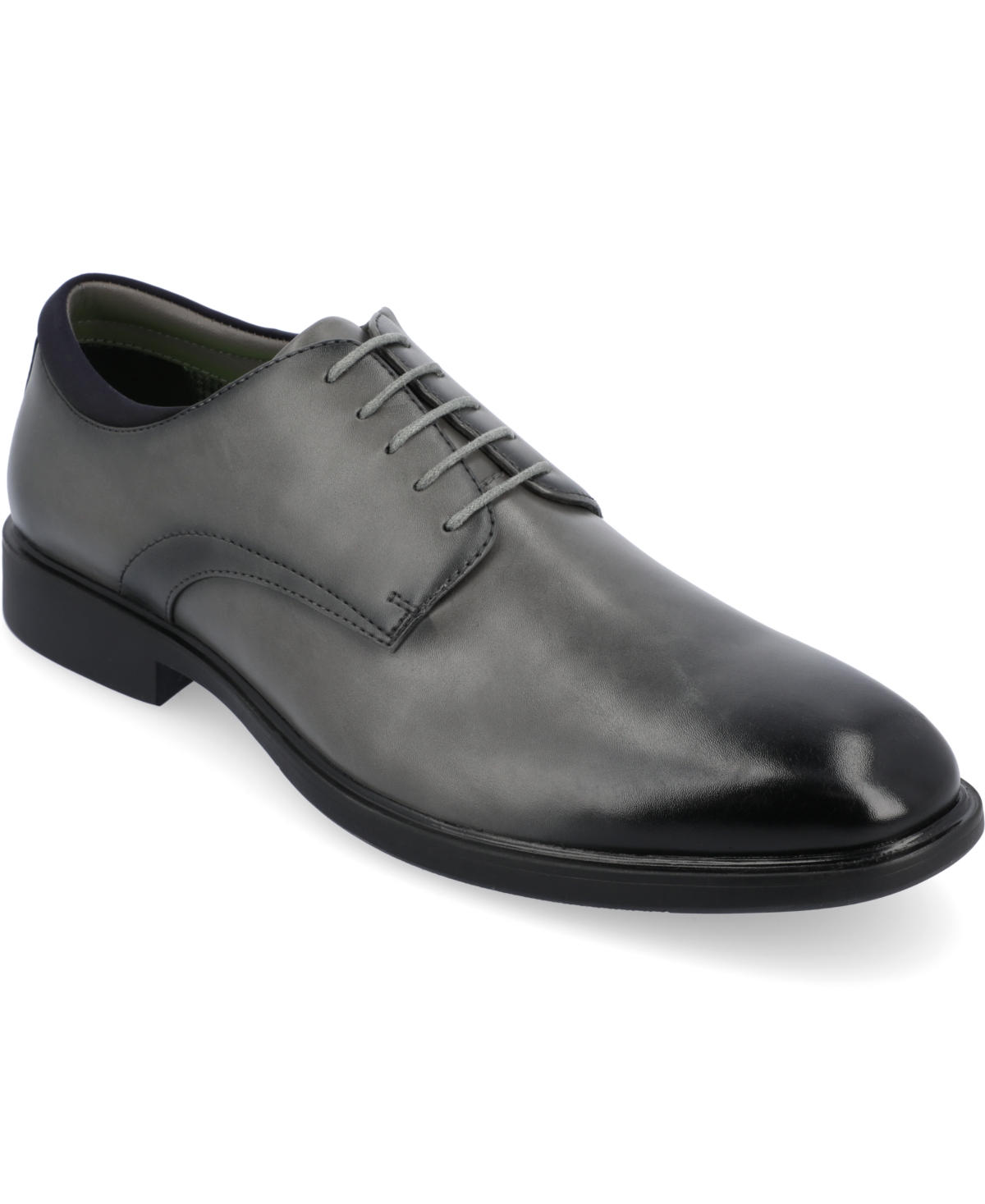 Shop Vance Co. Men's Kimball Plain Toe Dress Shoes In Gray