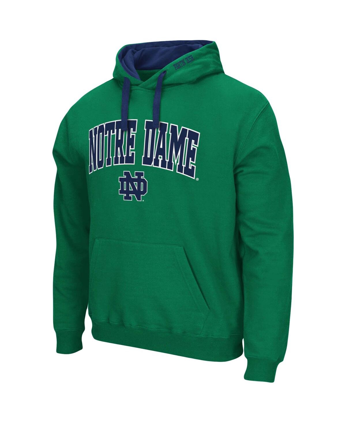Shop Colosseum Men's  Green Notre Dame Fighting Irish Big And Tall Arch And Logo 2.0 Pullover Hoodie