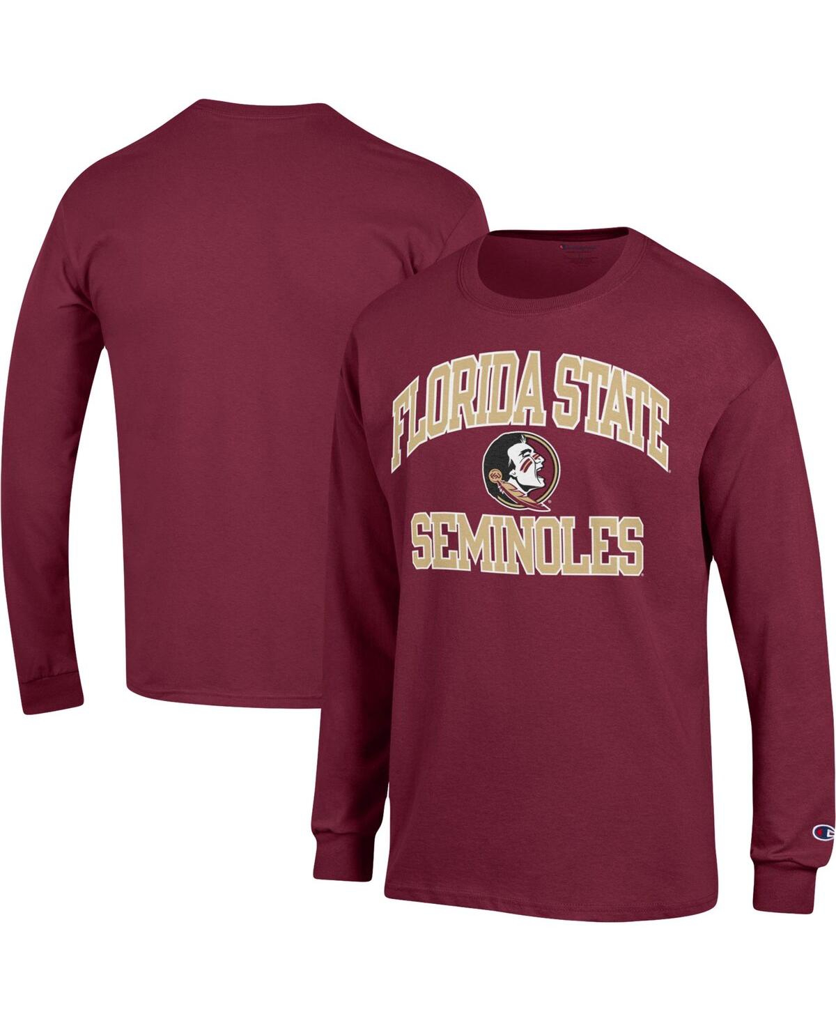 Men's ChampionFlorida State Seminoles High Motor Long Sleeve T-shirt - Garnet