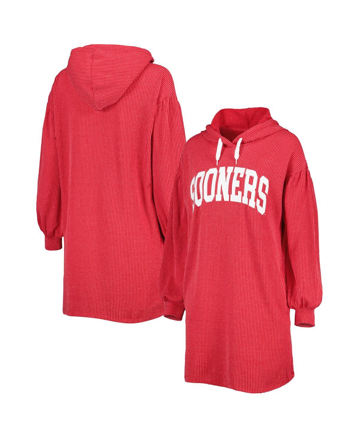 Gameday Couture Crimson Oklahoma Sooners Game Winner Vintage Wash Tri-blend Dress In Crimson