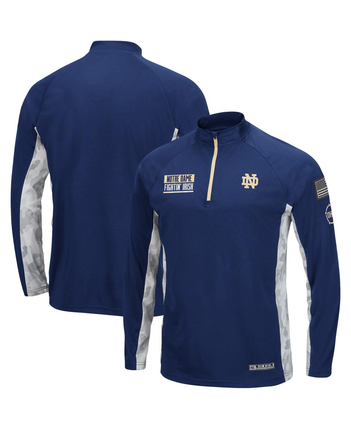 Colosseum Men's  Navy Notre Dame Fighting Irish Oht Military-inspired Appreciation Snow Cruise Raglan In Navy