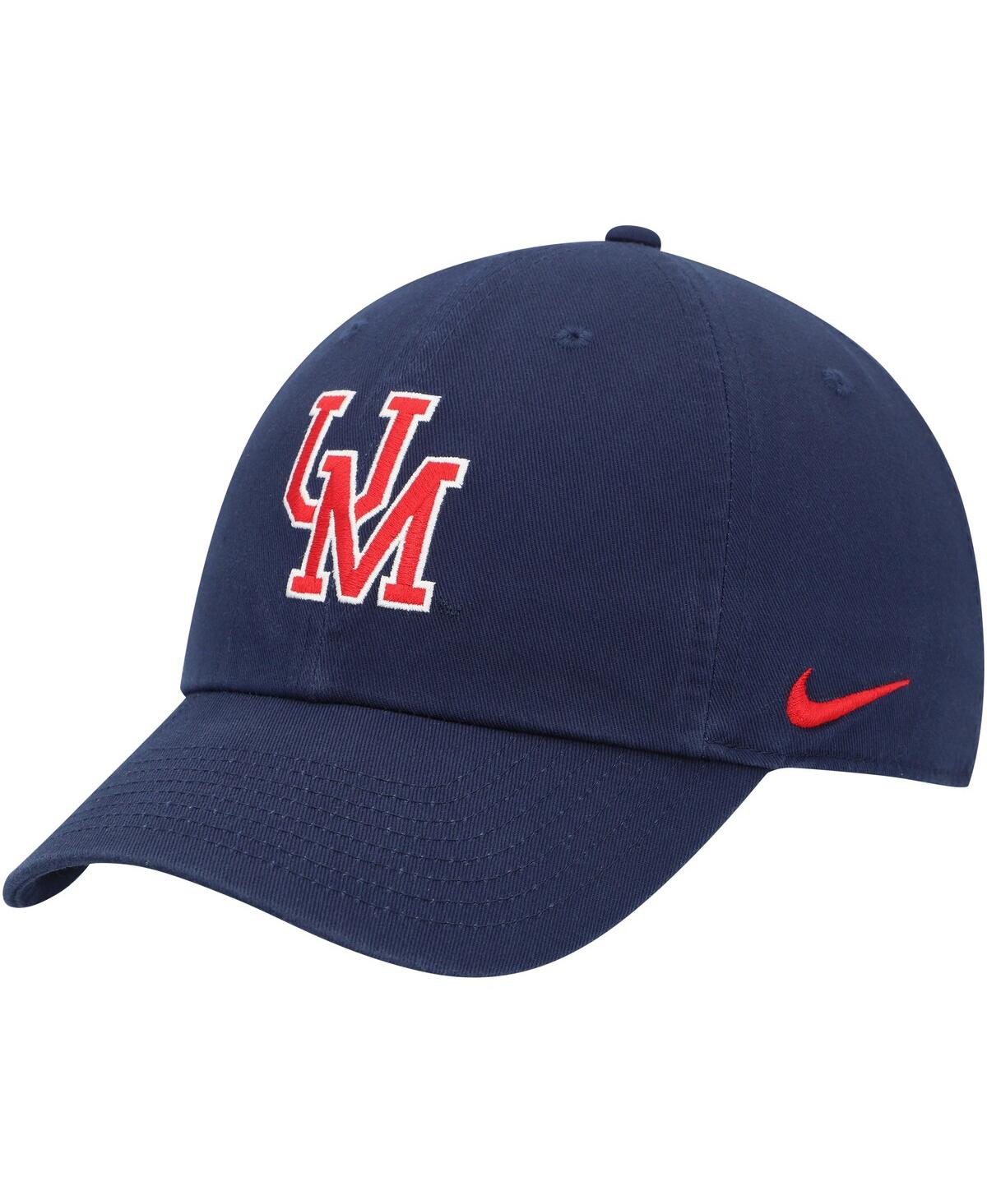 Shop Nike Men's  Navy Ole Miss Rebels Heritage86 Logo Adjustable Hat