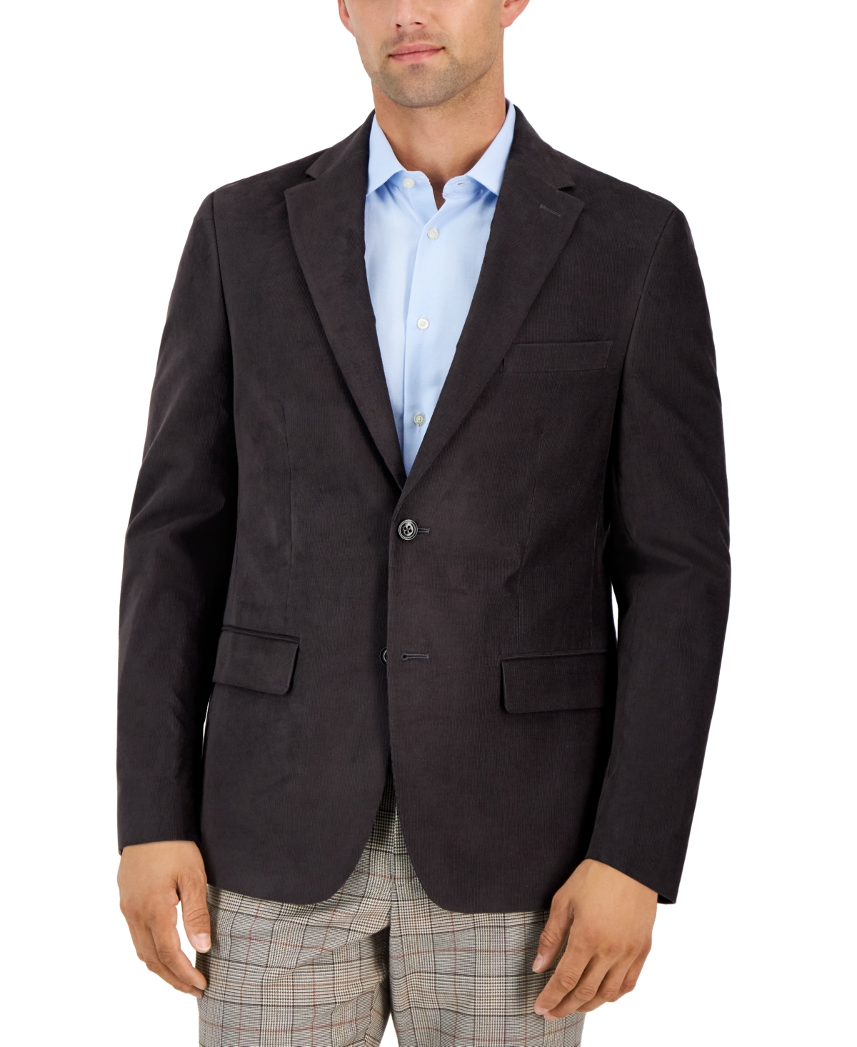 Tommy Hilfiger Men's Modern-fit Corduroy Sport Coat In Grey