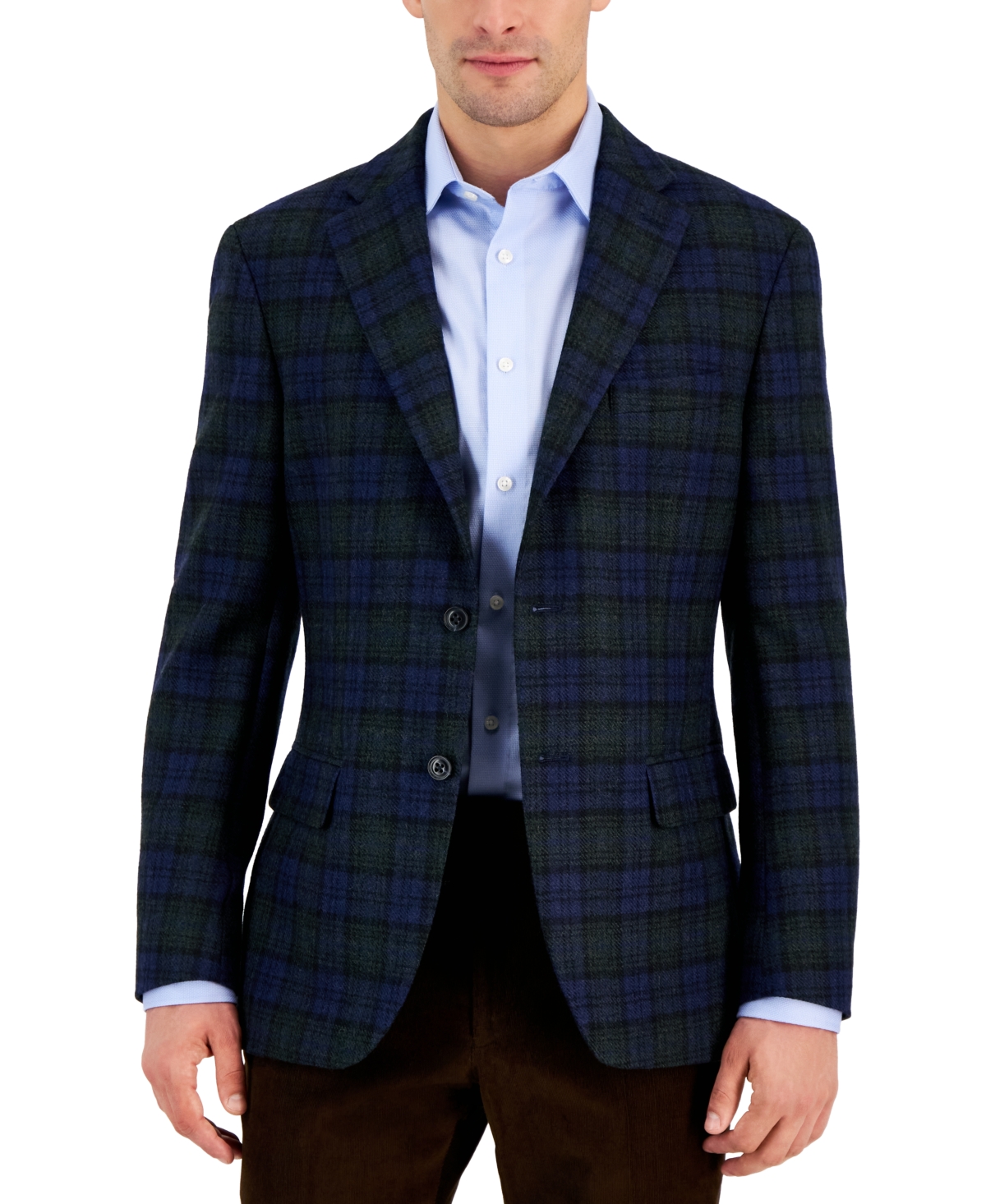 Tommy hilfiger green 2025 modern fit sport coa