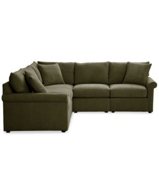 CLOSEOUT! Wrenley 102" 5-Pc. L-Shape Modular Sectional Sofa, Created for Macy's