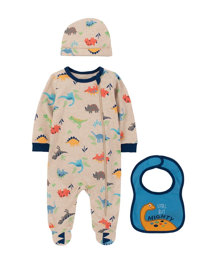 Koala Baby Baby Boys Sleep and Play with Bib and Hat, 3 Piece Set Macy's